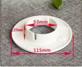 Air conditioning wall hole cover kit with plastic plugs, tuyere covers, and sealing glue for 37-165mm openings