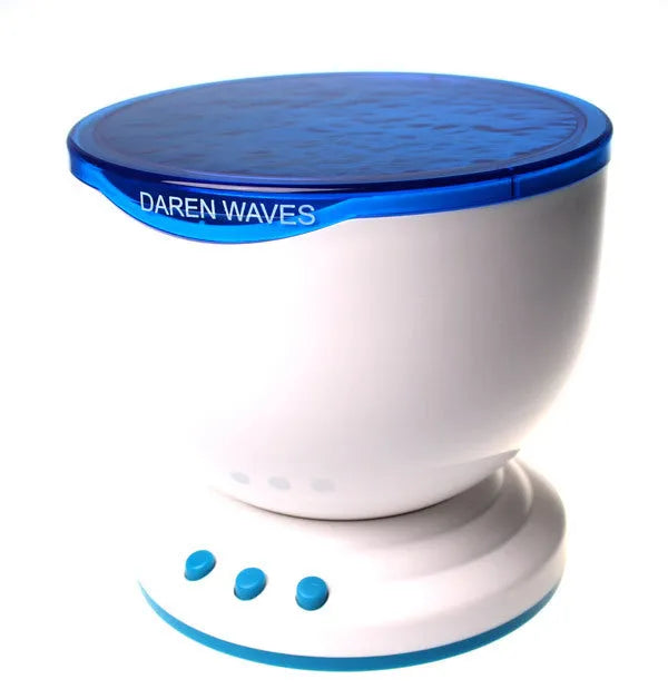 Blue ocean LED projection lamp for children's rooms with fixed installation