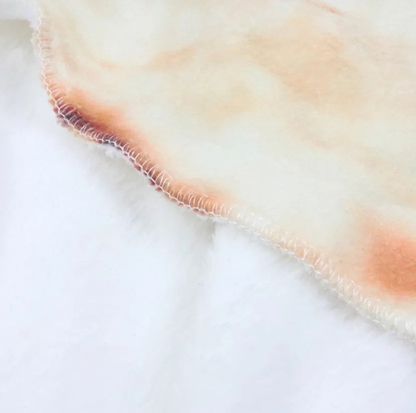 Burrito blanket flannel polyester throw 230gsm modern simple style vacuum packed 26x26x4 cm