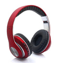 Private Mode 5.0 folding wireless stereo headphones in black with head-mounted design and button controls