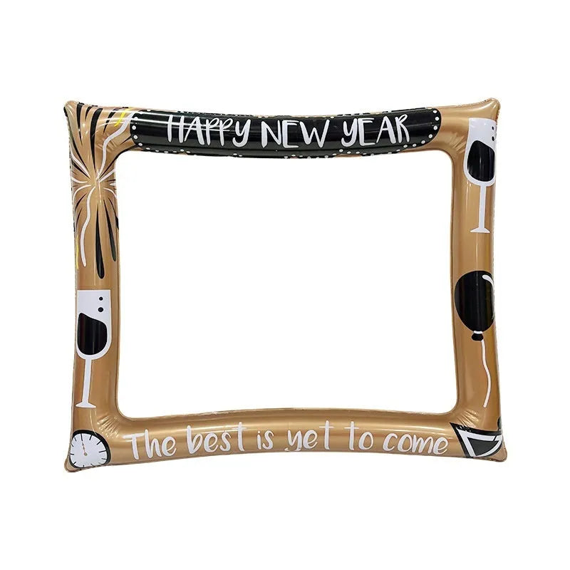 Christmas inflatable photo frame PVC material photo prop for parties and events