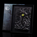 Cthulhu demon eye notebook with resin relief embossed cover measuring 140×200mm