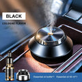 Black metal car aromatherapy air purifier with butterfly design and USB power cable