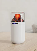 Volcano USB humidifier compact battery-powered digital display aromatherapy black white