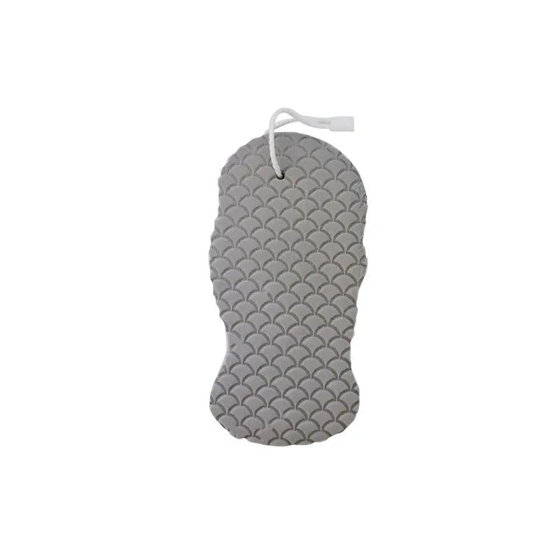 3D fish scale pattern bath sponge ball in white, grey, pink or light blue colours for gentle body exfoliation