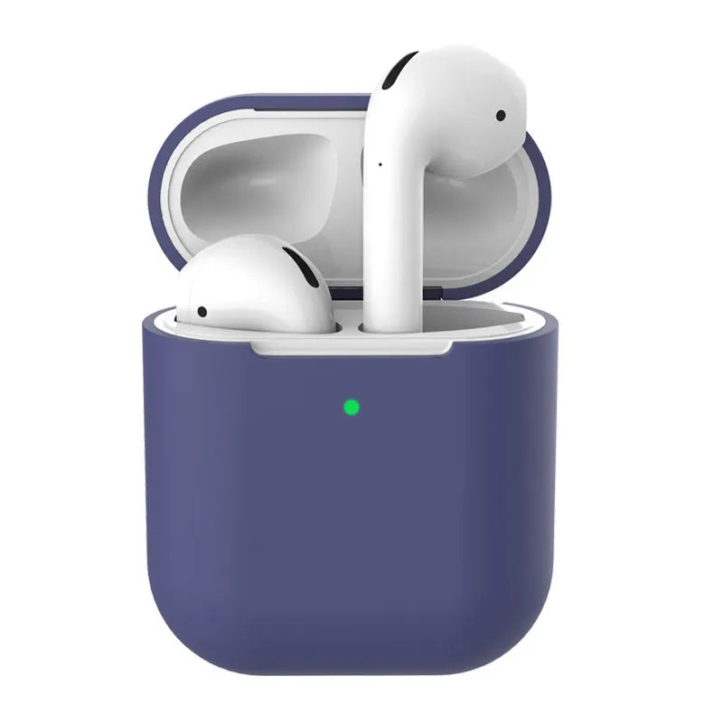 AirPods 2 silicone clamshell case cover in multiple colours for Apple wireless earphones