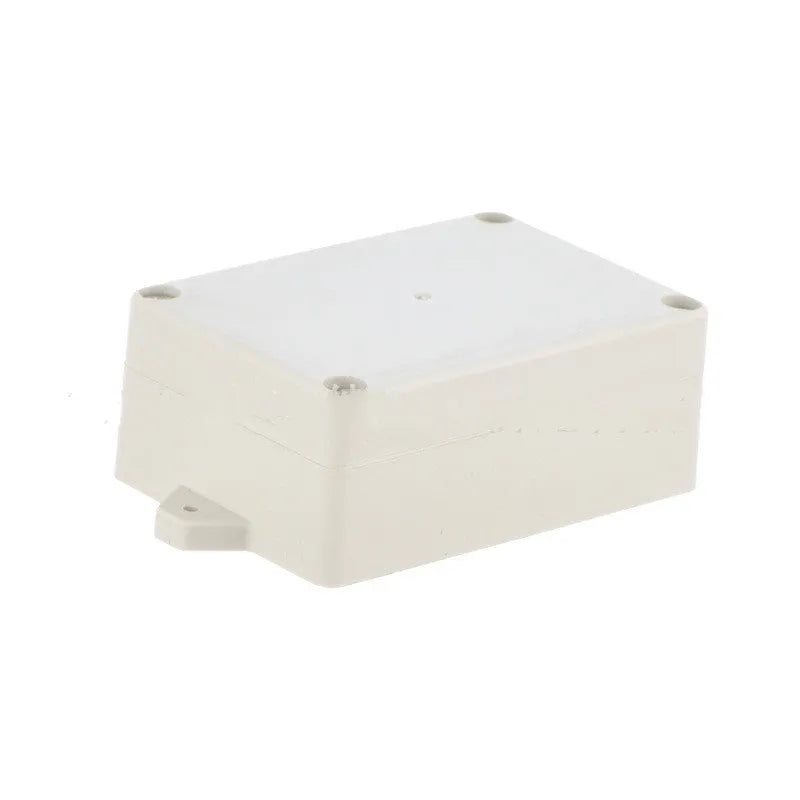 Black ABS plastic waterproof instrument box for electronic power supplies, model F4B-1.