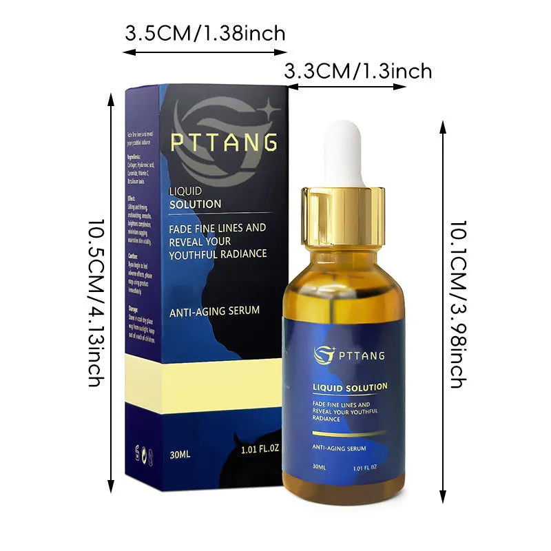 Glorious Facial Liquid moisturising serum in 10.1 cm tall bottle with 3.3 cm diameter for daily facial care