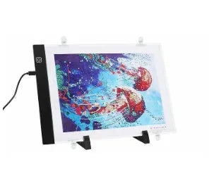 Three-speed dimming A4 LED drawing board with USB cable for tracing and sketching