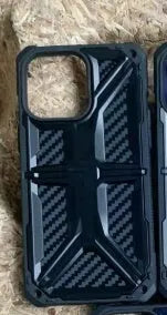 Black slim anti-fall phone case for Samsung Galaxy S22, S22 Plus and S22 Ultra, made from TPU and PC