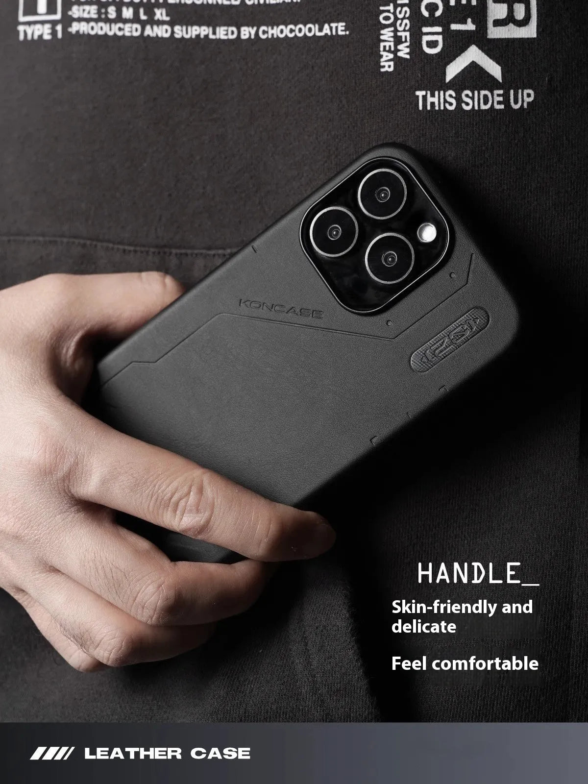 Technology plain leather magnetic phone case for iPhone 14 Pro 14 Pro Max 15 Pro 15 Pro Max with TPU protective shell