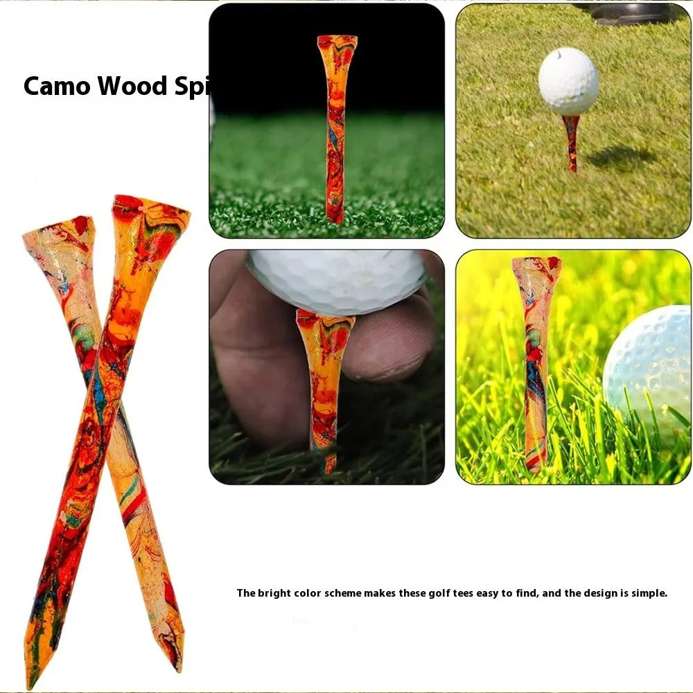 Colourful plastic golf ball holder accessories in a pack of 50 pieces for training