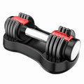 Adjustable cast iron barbell 32cm home fitness equipment, 25-pound option in blue, red, or black