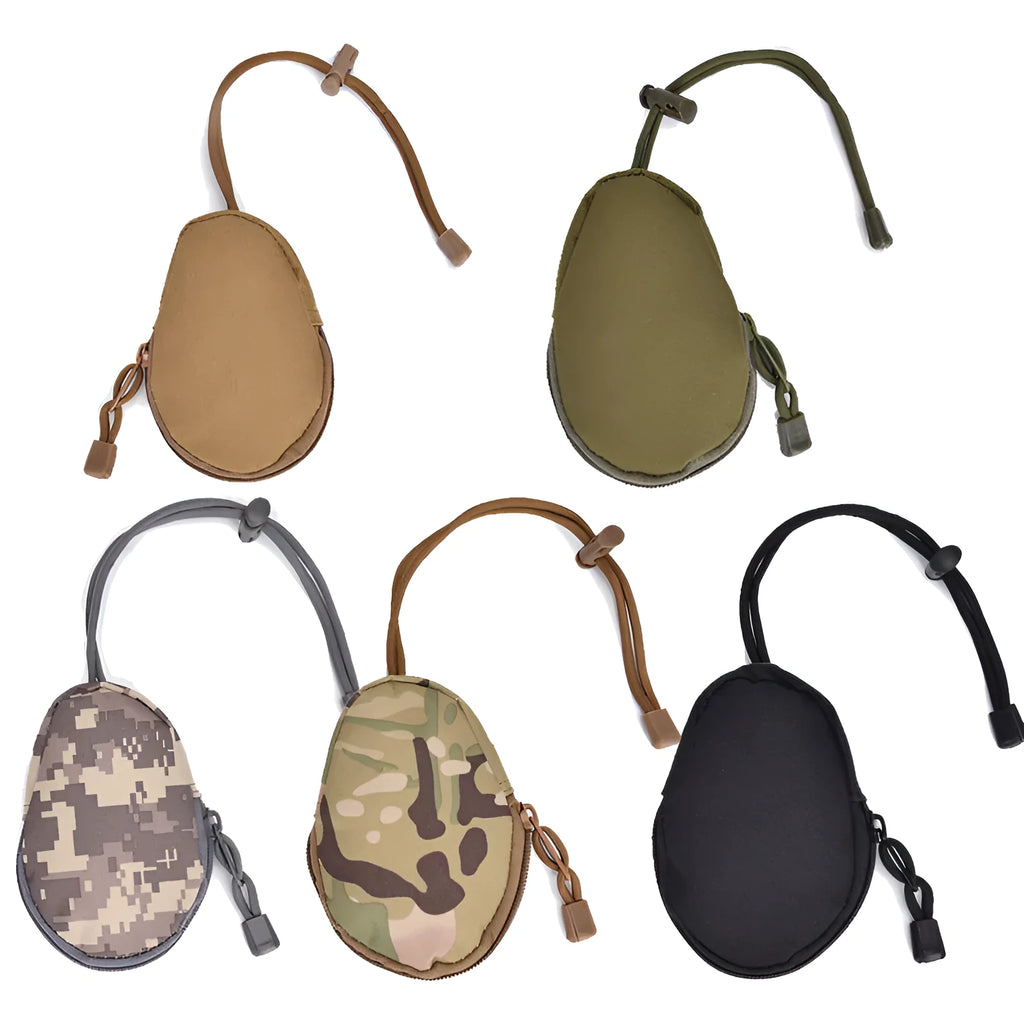 Outdoor sports key organiser bag in Oxford cloth with telescopic rope attached.