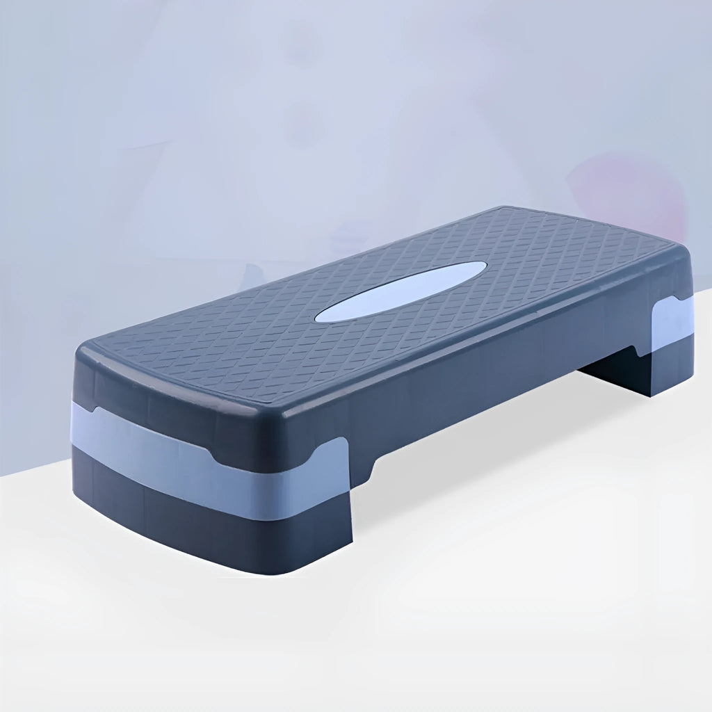 Fit Step aerobics platform in grey colour with dimensions 68cm length 28cm width 15cm height