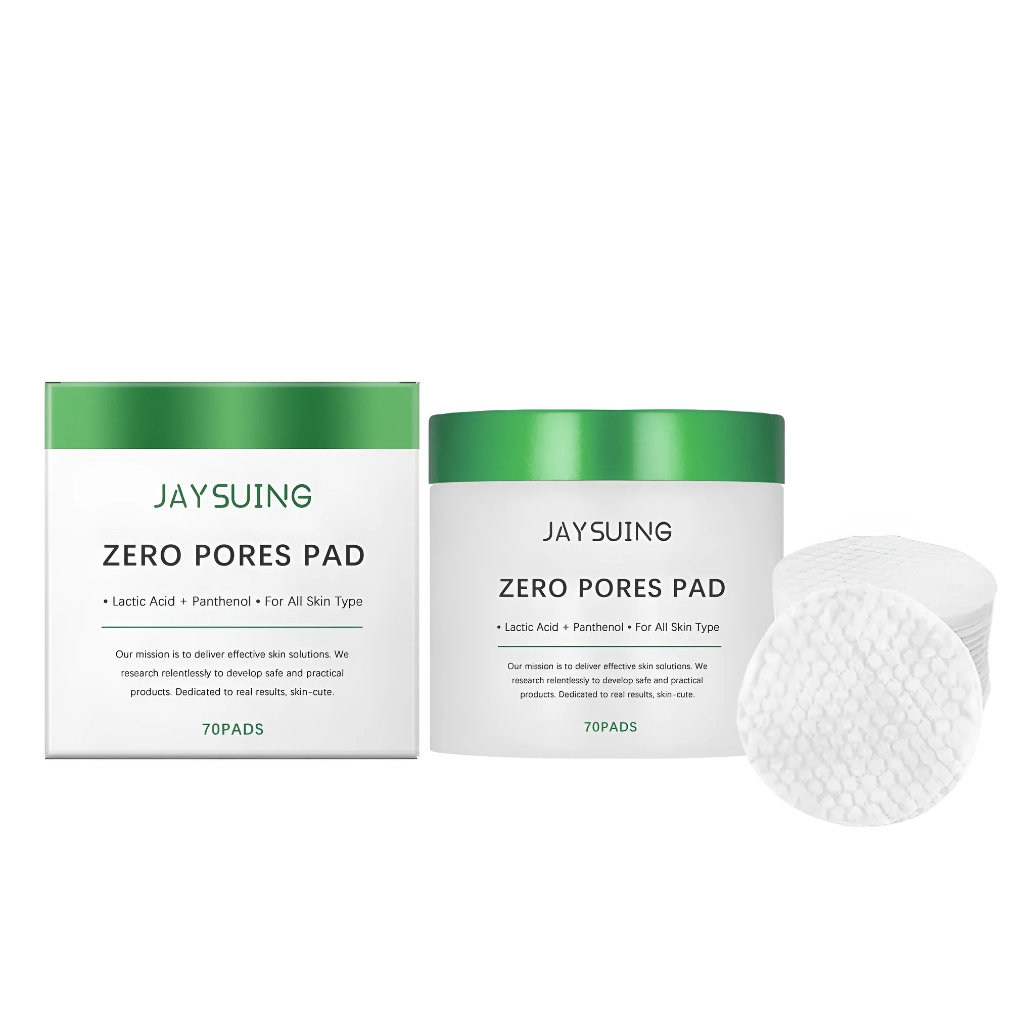 Open pack of 70 round, pre-moistened facial cleansing and moisturising pads.