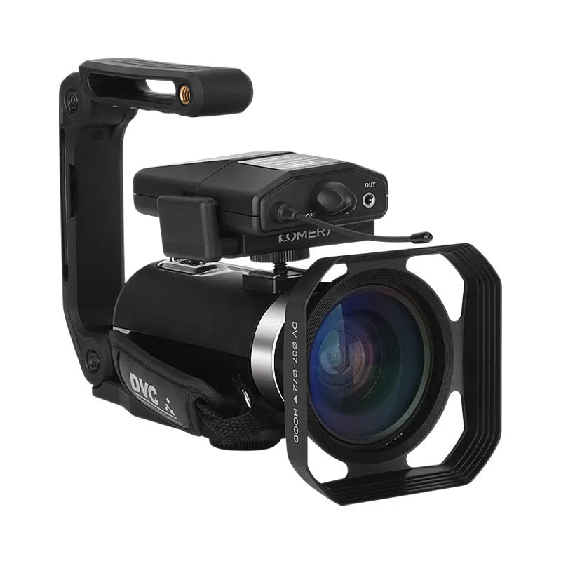 Black WIFI digital HD night vision camera with 3-inch screen and 37mm lens mount.