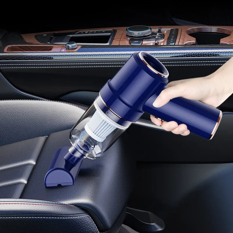 Mini rechargeable cordless vacuum cleaner 120W 8000pa handheld in Moran Blue with USB charging