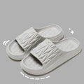 EVA house slippers with leaf texture design in multiple colour options