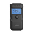 Black household alcohol breath tester device for personal intoxication checking