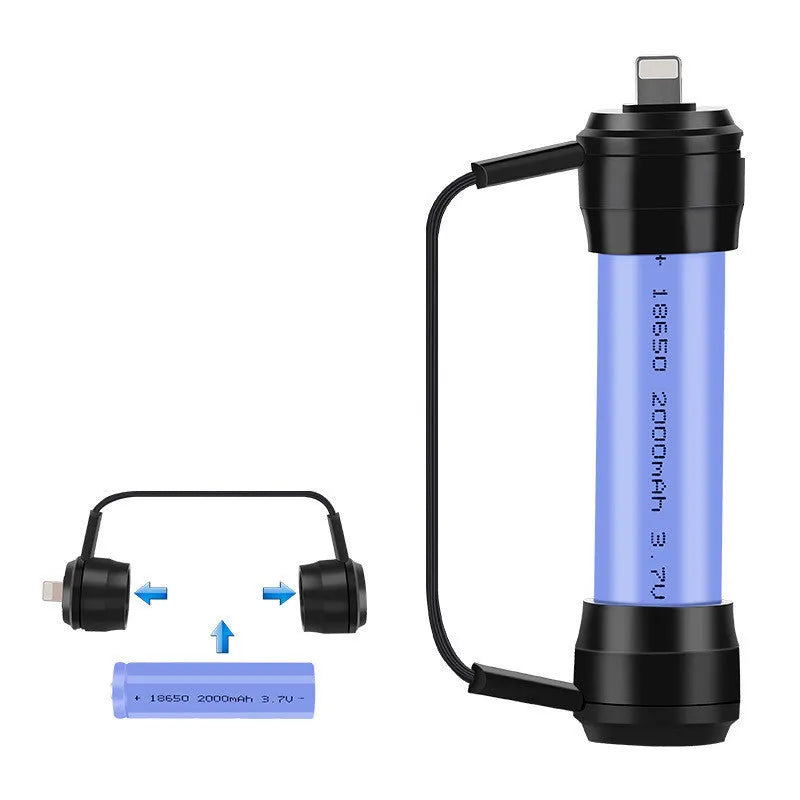 Mini portable keychain emergency phone charger with lithium battery for Android Apple or LeTV devices