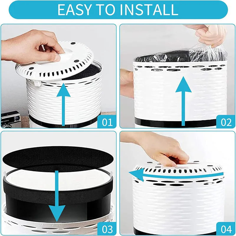 Levoit LV-H132 compatible air purifier replacement filter kit with white filter screen and cotton layer.