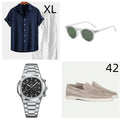 Casual cotton and linen beachwear suit with short sleeves and trousers in multiple colour options