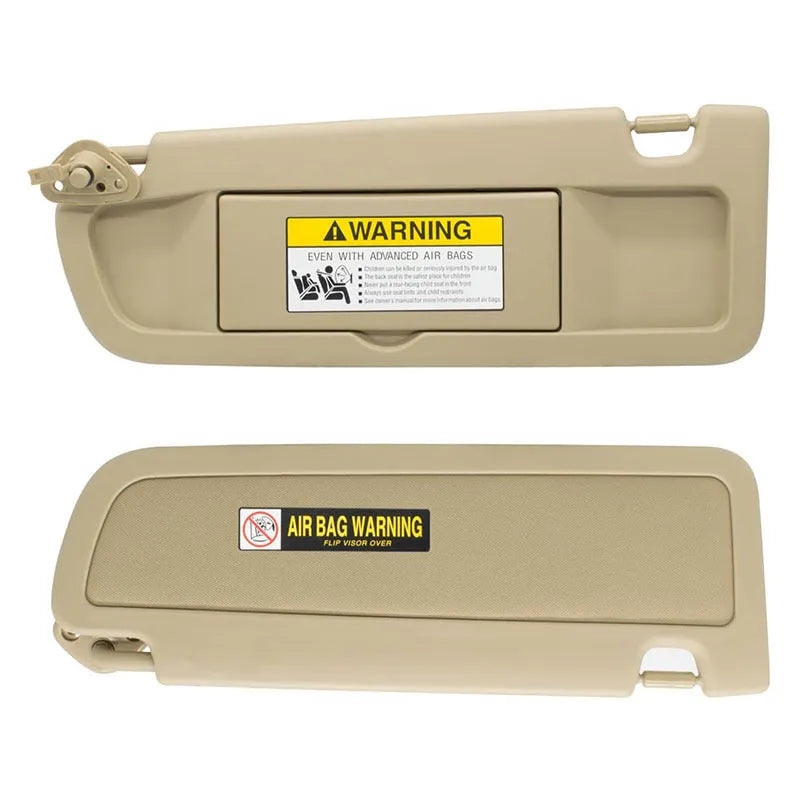 Beige left and right car sun visor pair, PVC, 83280-SNA-A01ZA for special vehicle