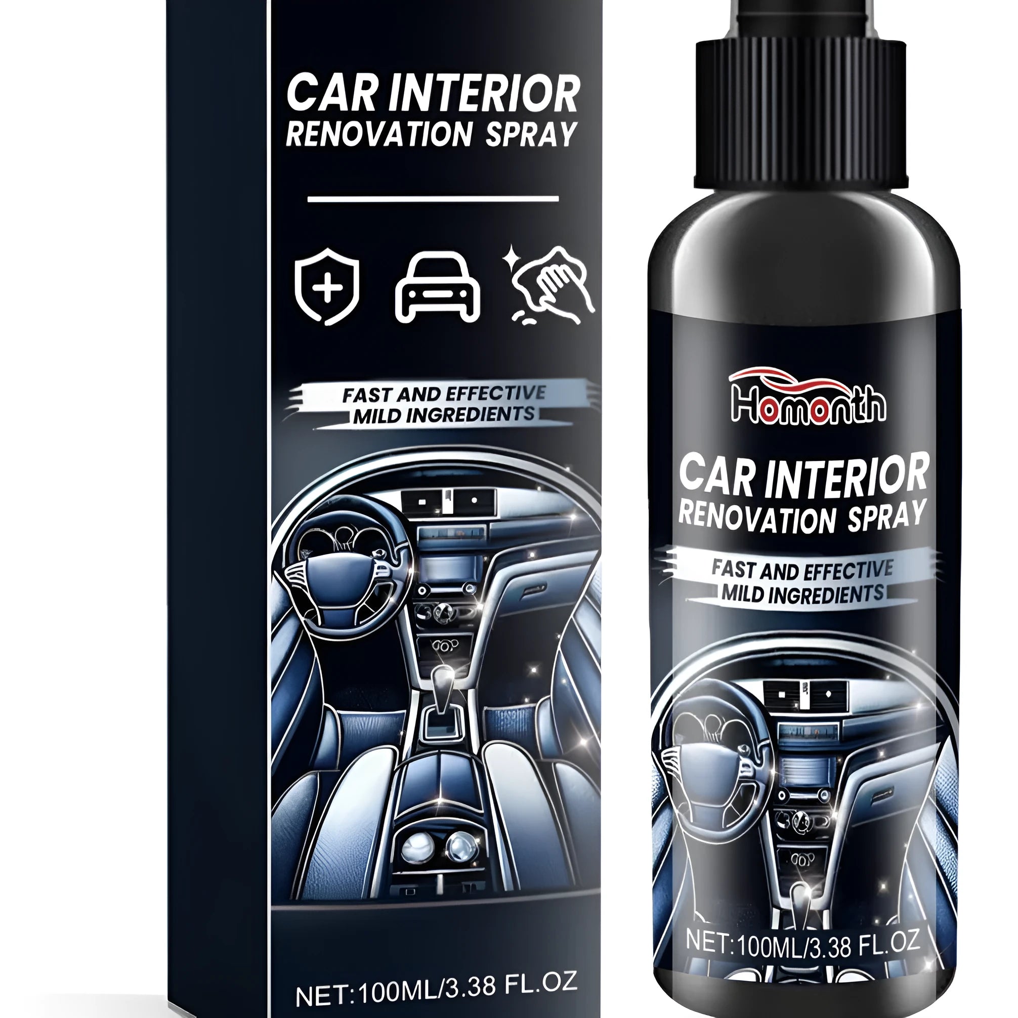 400ml aerosol can of car interior renovation spray for fabric seats and upholstery