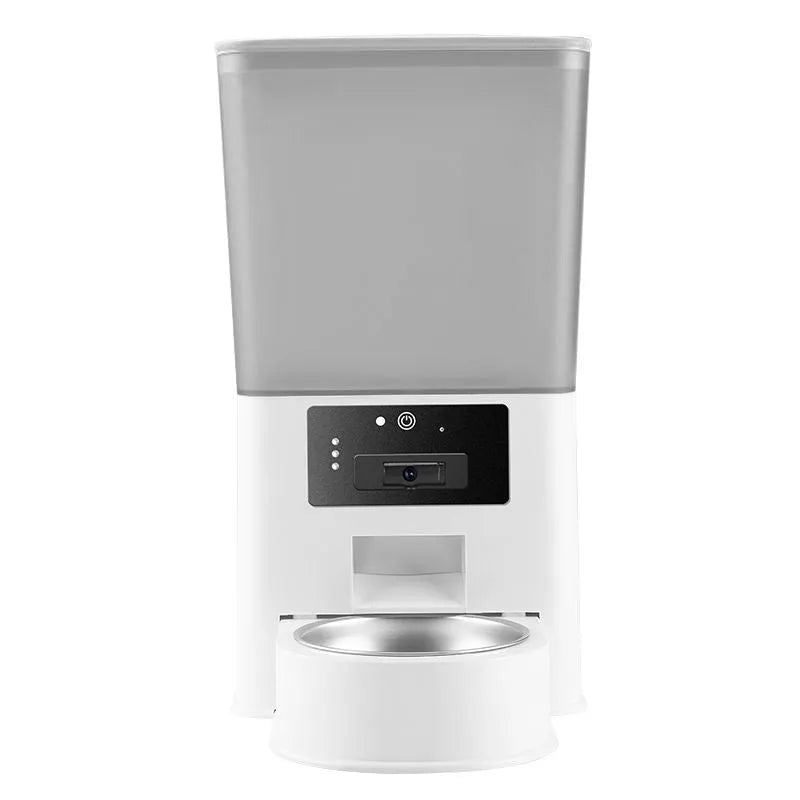 5L smart pet feeder with stainless steel bowl in four model variants for cats and dogs