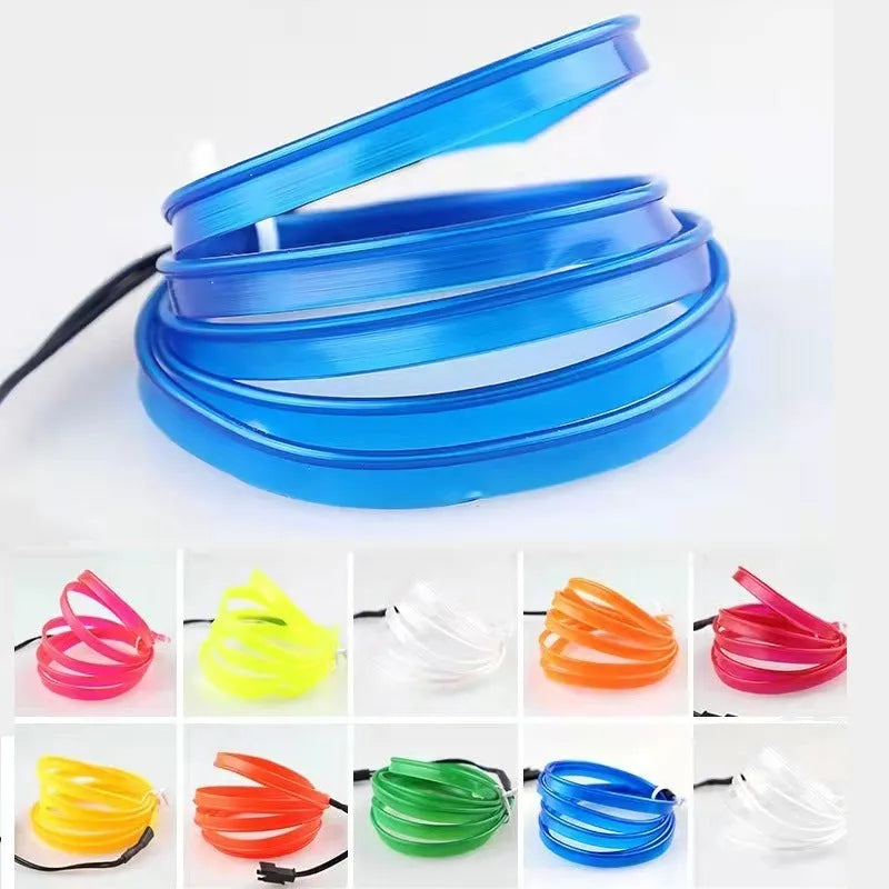 6-metre USB car ambient LED light cable for vehicle interior installation in ten colour options