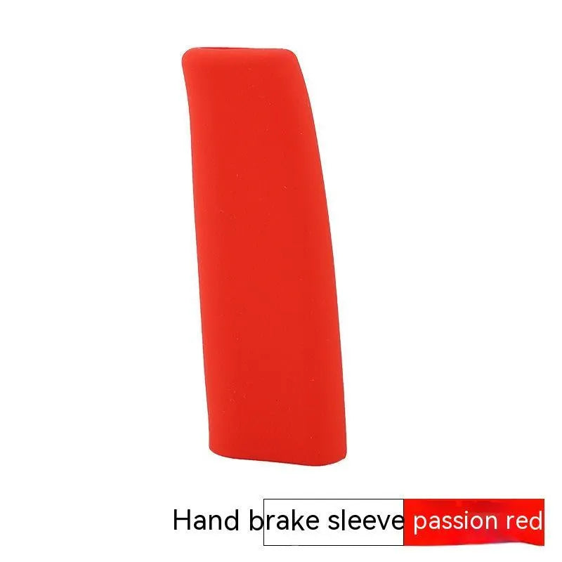 Universal silicone car handbrake sleeve in multiple colour options with 12cm length