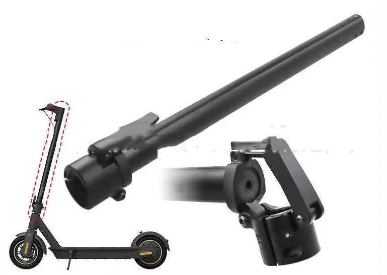 Black folding upright bar replacement part for Nanbo No. 9 model electric scooter.