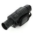 Black digital night vision monocular with 5x magnification, 40mm objective lens, and compact design