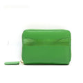 Genuine leather coin purse with zipper closure in multiple colour options