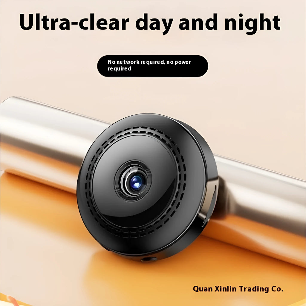 Wireless 360-degree panoramic security camera with night vision on a table
