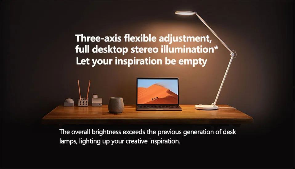 ProLED intelligent desk lamp with adjustable colour temperature and smart device connectivity