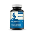 Bottle of 60-count dietary supplement capsules containing probiotic blend, turmeric, and moringa leaf extract.