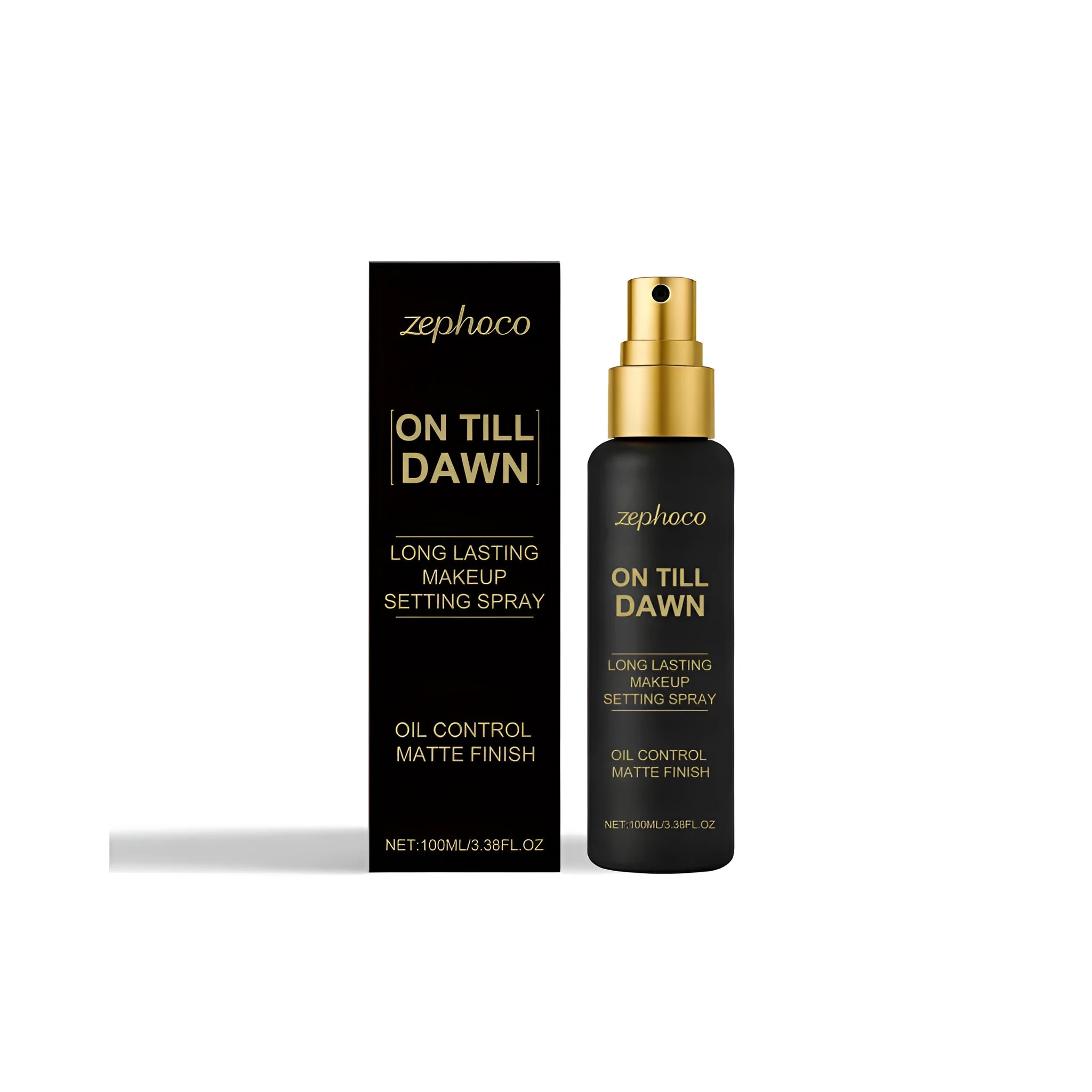 100ml bottle of makeup setting spray for long-lasting wear and oil control
