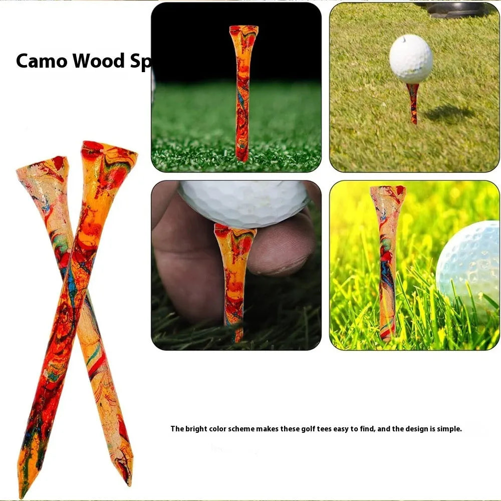 Colourful plastic golf ball holder accessories in a pack of 50 pieces for training