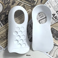 Pair of white varus correction arch support insoles made from TPR material for sizes 35-45