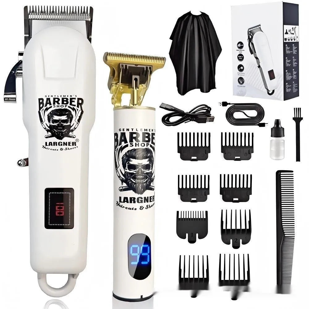 Rechargeable hair clipper with stainless steel cutter head and USB charging port