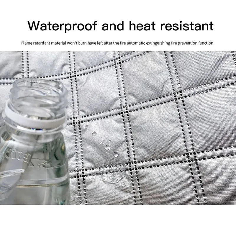 Thickened frost sun visor for GM cars with magnetic attachment and aluminium foil construction