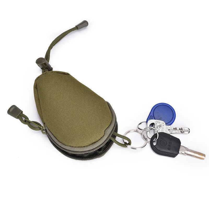 Outdoor sports key organiser bag in Oxford cloth with telescopic rope attached.