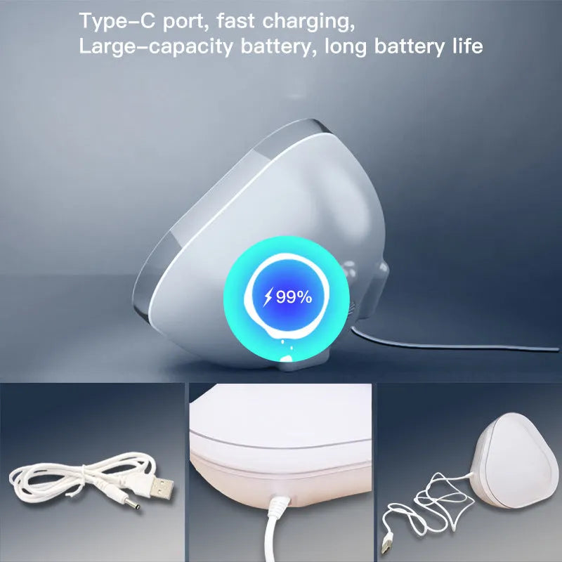 16-colour smart WiFi Bluetooth desk lamp with RGBIC lighting and USB power on a wooden desk