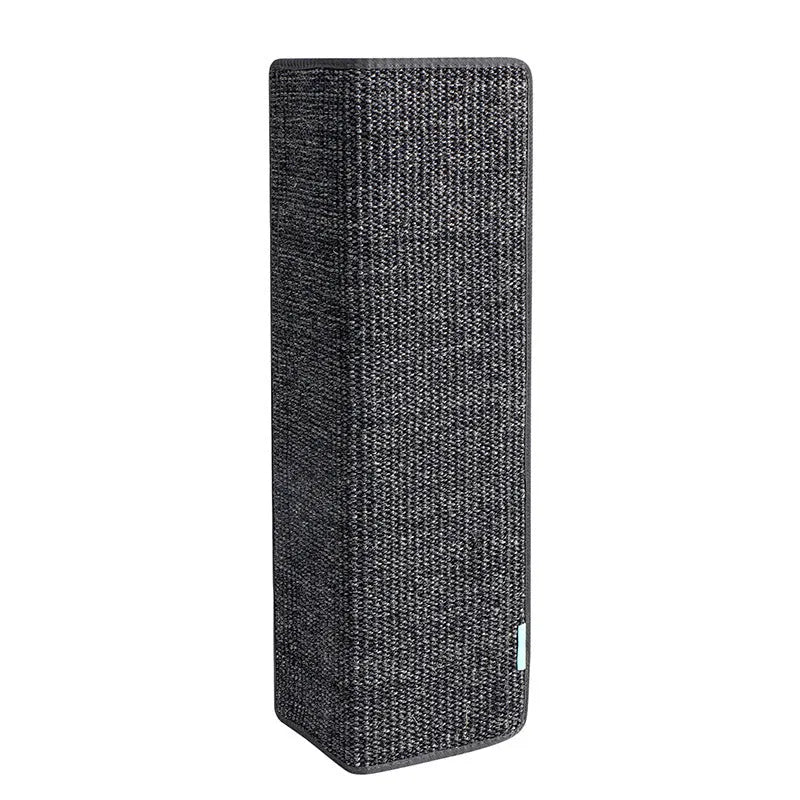Jianma corner cat scratch board in cloth material measuring 18 by 60 centimetres, Dark Gray colour, adhesive back for vertical corner protection