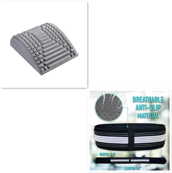 Blue EVA foam back stretcher for lumbar support and neck pain relief