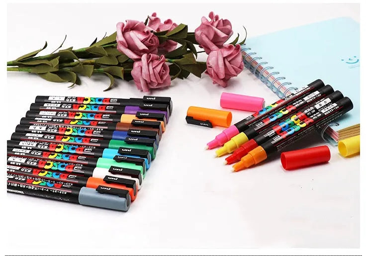 Doodle advertising pen with 0.9mm acrylic nib in multiple colour set options
