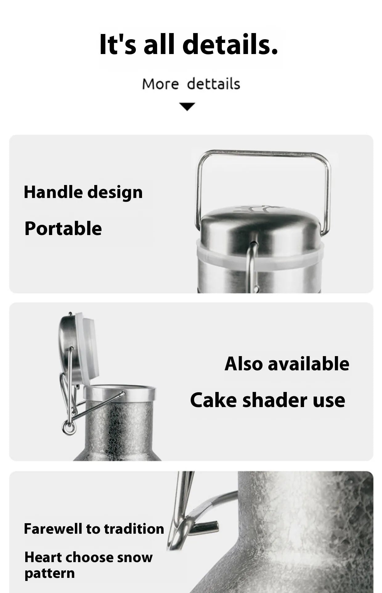 Stainless steel thermal pot with large capacity for outdoor portable use