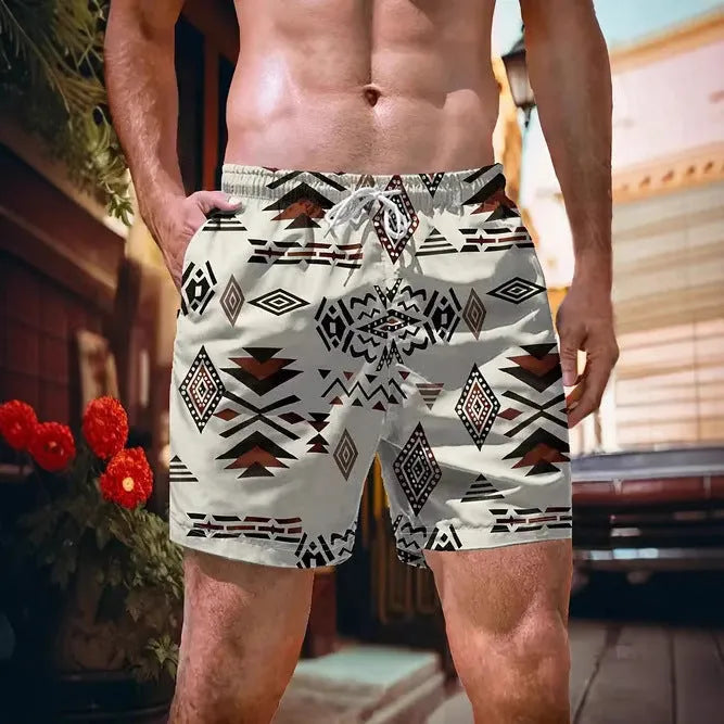 Casual loose fit polyester shorts in eight colours, sizes S to 2XL, breathable for summer